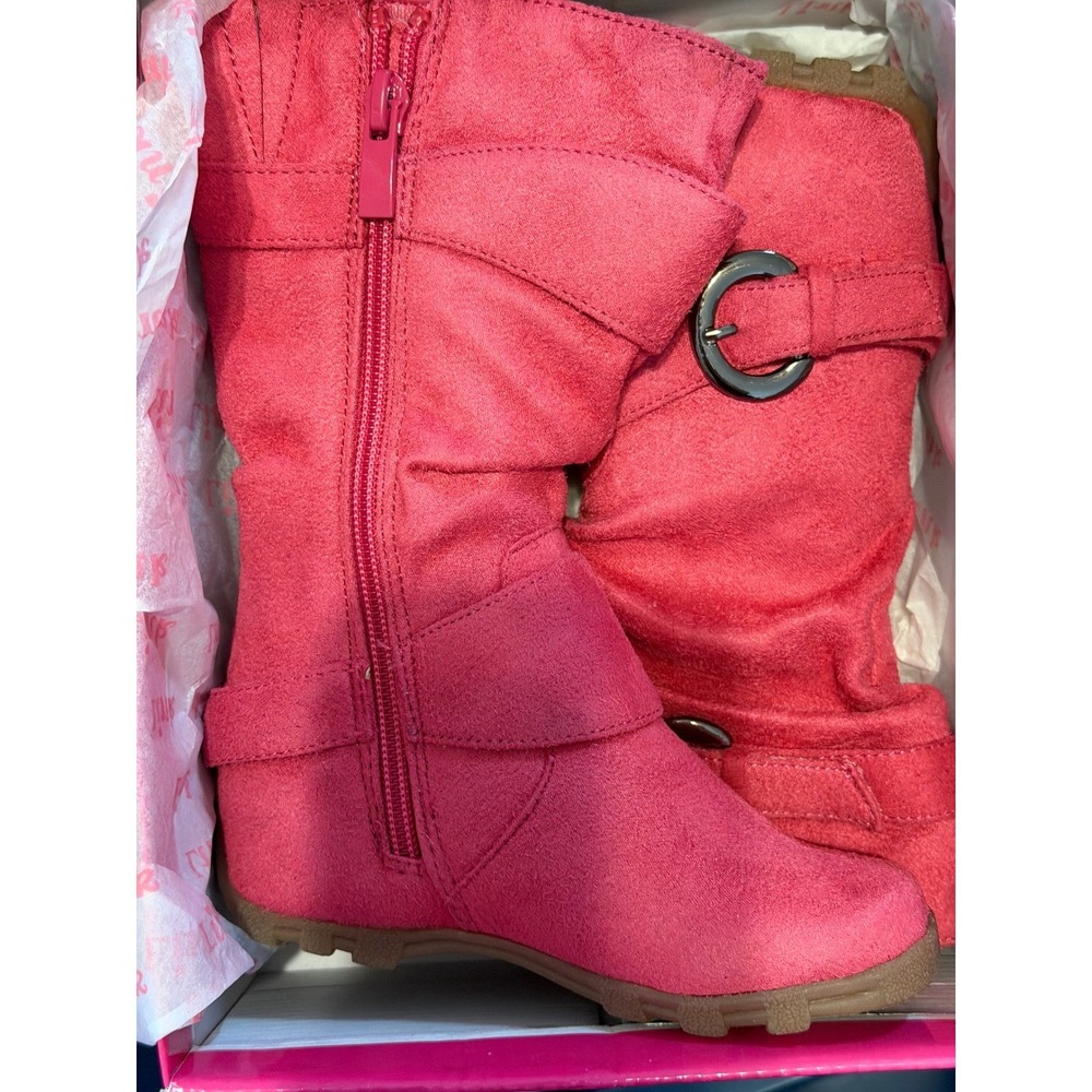 Link‎ Kids Fuchsia Valley 11ka Boots Size 7 Side Zip Buckle Details